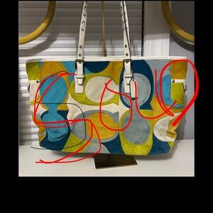 Sold
Coach Limited Edition Optic Signature C Suede Gallery Tote
